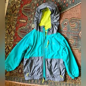 LL Bean jacket 4T - green and teal windbreaker